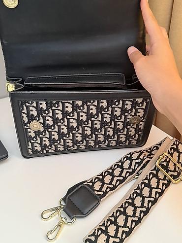 dior lady: Классическая сумка, Dior, Турция, Материал: Комбинированный материал, Жёсткая конструкция, Женские, Б/у — 4