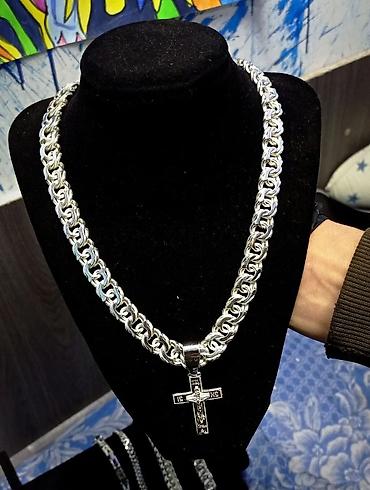 Серебряные цепочки: Цепочка, Бисмарк, Проба 925, Мужские, Новый — 21