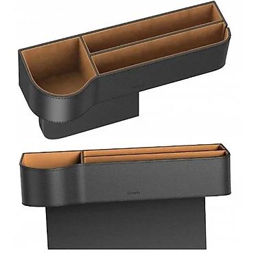 black decker: Baseus Elegant Car Storage Box CRCWH-01 Black — 3 bölməli avtomobil — 1