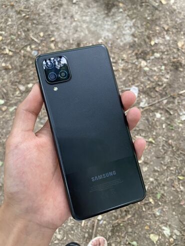купить камеру видеонаблюдения в бишкеке: Samsung Galaxy A12, Колдонулган, 64 ГБ, түсү - Кара, 2 SIM