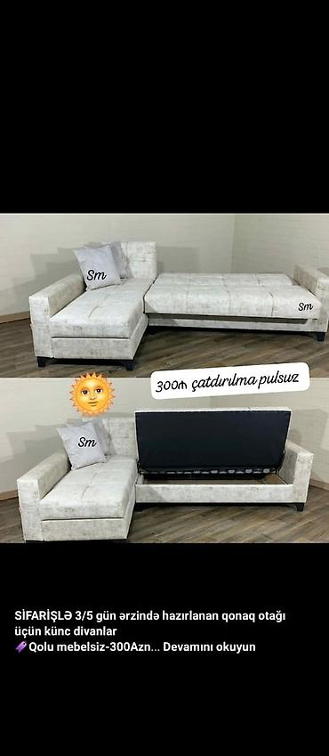 Divanlar: Künc divan, Yeni, Açılan, Bazasız, Parça — 1