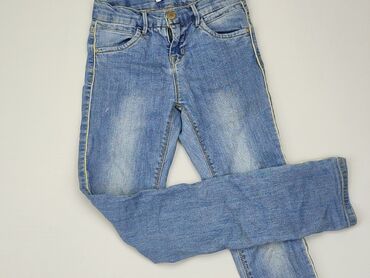 Spodnie jeansowe, 11 lat, 140/146, stan - Zadowalający