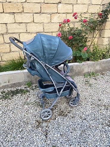 goy don: Uşaq arabası – yüngül və rahat gəzinti modeli - Rəng: mavi/boz — 4