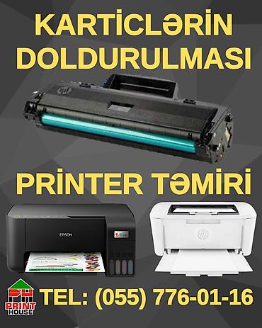 komputer ustası: Hər növ Reklam işləri çap işləri printer təmiri kartrec dolumu — 3