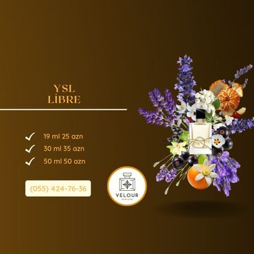 qənimət ətri: YSL Libre ətri, lavanda, portağal çiçəyi və müşk notlarının