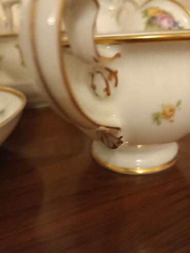 Çay dəstləri və servizlər: Çay dəsti, rəng - Ağ, Farfor, 6 nəfərlik, Almaniya — 3