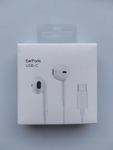 Наушники: Məhsul: EarPods USB‑C qulaqlıq - Bağlantı: USB‑C (kabel üzərindən) — 1