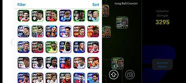 Игровой аккаунт eFootball с богатой коллекцией игроков и менеджеров
