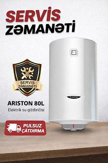 Aristonlar: Ariston 80 l, Yeni, Kredit yoxdur, Pulsuz çatdırılma, Rayonlara çatdırılma — 1