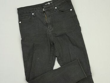 czarne jeansowe spódnice: Jeansy, Boohoo, S, stan - Dobry