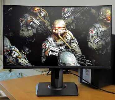 Monitori: Asus Tuf Gaming VG27VQ Zakrivljen Monitor je u originalnom fabričkom — 12