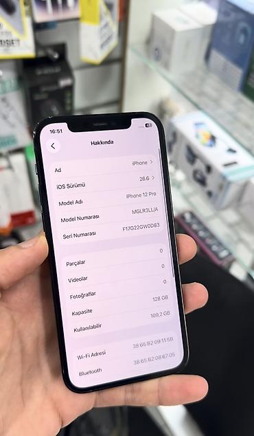 iphone 7plus: IPhone 12 Pro, 128 GB, Pacific Blue, Zəmanət, Kredit, Simsiz şarj — 3