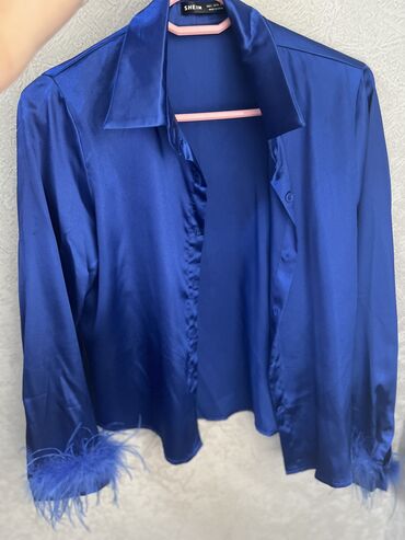 женская рубашка поло: S (EU 36), цвет - Синий