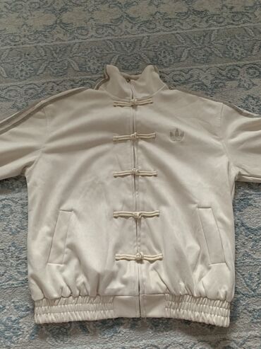 Айымдардын кийими: Adidas Originals куртка-трек-топ - Цвет: молочный/кремовый -