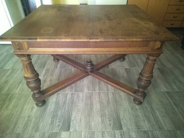 kreveti na razvlacenje forma ideale: STILSKI STO NA RAZVLAČENJE - PUNO DRVO - 118/205 X 100 X 76 veoma