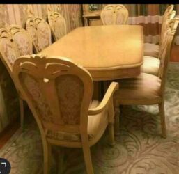 Stullar: Qonaq otağı üçün, İşlənmiş, 8 stul