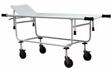 Медицинская мебель: Медицинская тележка. (Каталка) предназначена для перевозки больных в