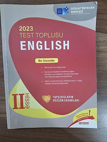 Testlər: Məhsul: 2023 “Test Toplusu – English” (DİM) – I və II hissə — 3