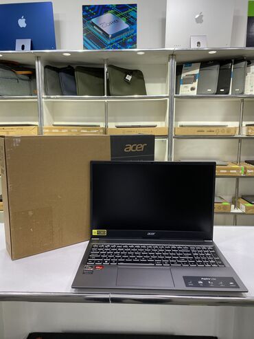 продать новый ноутбук: Ноутбук, Acer, 16 ГБ ОЗУ, AMD Ryzen 5, 15.6 ", Новый, Для несложных задач, память SSD
