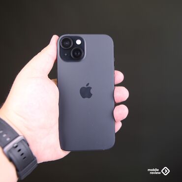 Apple iPhone: IPhone 15, Б/у, 128 ГБ, Black Titanium, Защитное стекло, Чехол, Кабель, 111111 %