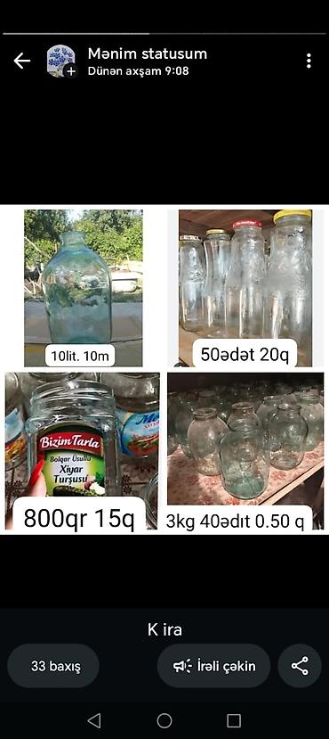 metbex cilciraqlari: 10 lit banka 10m
800 qr 20qəp
aroma 20qəp
3kg balon 50qəp — 1
