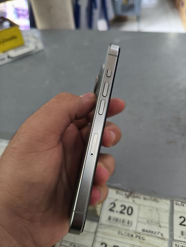 iphone satilir: IPhone 15 Pro, 128 GB, Natural Titanium, Simsiz şarj, Face ID — 1