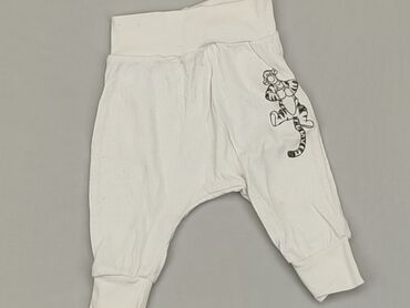 białe spodnie palazzo: Sweatpants, 9-12 months, condition - Good