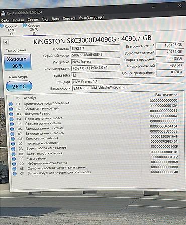 sata ssd disk: SSD disk Kingston, 4 TB, M.2, İşlənmiş — 3