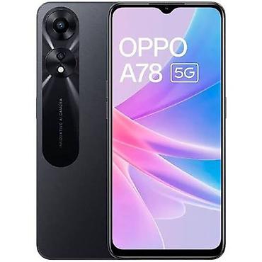 Oppo A78 5G, Новый, 256 ГБ, цвет - Черный, 2 SIM