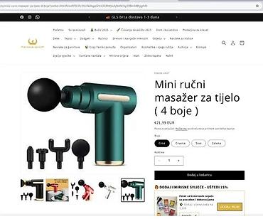 Ručni masažeri: Ručni pištolj za masažu SY‑720 - Kompaktan, bežični masažer za telo — 3