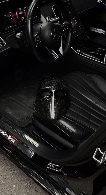 чёрный маска: Маска из кованого карбона (forged carbon) • Маска абсолютно новая, не — 3