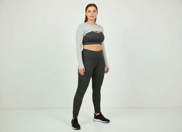 legginsy welurowe push up allegro: Leggings Sports for women, size XL