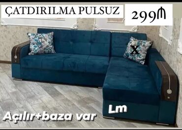 divan yastığı: Угловой диван, Новый, Раскладной, С подъемным механизмом, Ткань, Бесплатная доставка в черте города