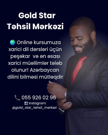 Otel, kafe, restoranlar: Müəllim tələb olunur, Xarici dillər, Onlayn iş