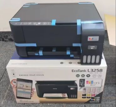 Принтеры: Цветной принтер 3 в 1 с вай фай Epson L3258 новый