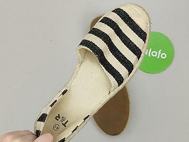 top atmosphere: Damskie espadryle w paski - Model: wsuwane espadryle - Kolor: ecru z — 5