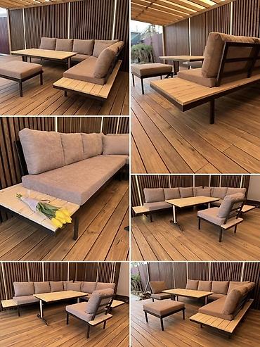 sofa: Комплект садовой мебели, Диван, Металл — 2