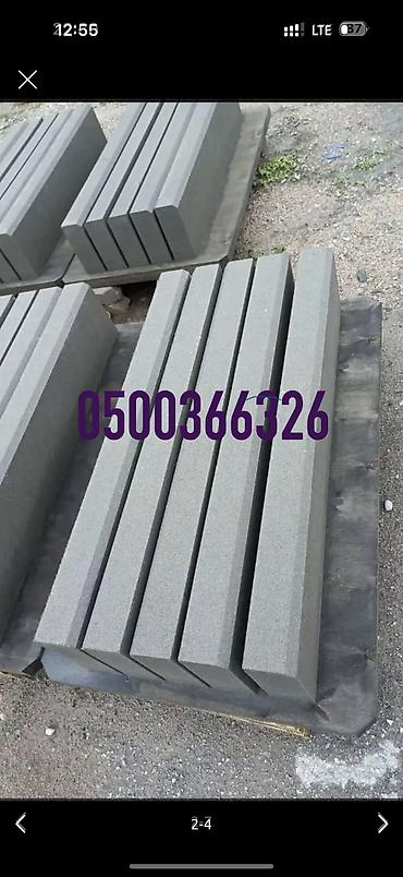 Тротуарные бордюры: Тротуарный бордюр, Бетонный, С подсветкой, 1000 — 21
