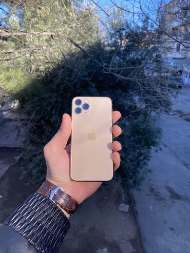 ayfon telefon zengleri: IPhone 11 Pro, 64 GB, Matte Gold, Zəmanət, Face ID, Simsiz şarj