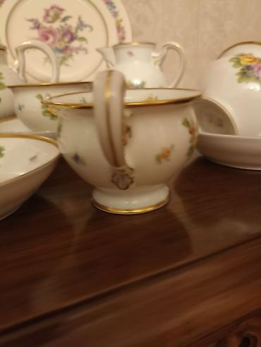 Çay dəstləri və servizlər: Çay dəsti, rəng - Ağ, Farfor, 6 nəfərlik, Almaniya — 10