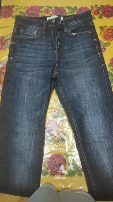 Dəstlər, kostyumlar: Qadın geyim dəsti – 4 məhsul 1) Cins ətək - Tünd mavi denim - Ön — 22