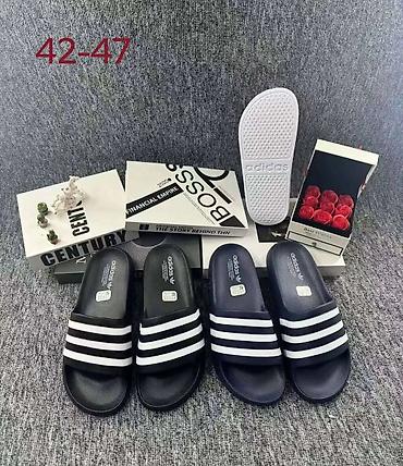 sandale varos: Adidas uniseks papuče sa tri pruge – klasičan klizni model za svaki — 1