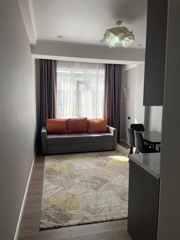 арзан квартира ош базар: 1 комната, 42 м², Элитка, Евроремонт
