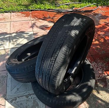 Təkərlər: Salam. 3 ədəd 17 lik dunlop. 3 ü bir yerdə 75 manat. Əyrisi cırığı — 2