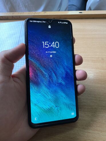 телефоны samsung: Samsung A30, Б/у, 32 ГБ, цвет - Синий, 2 SIM