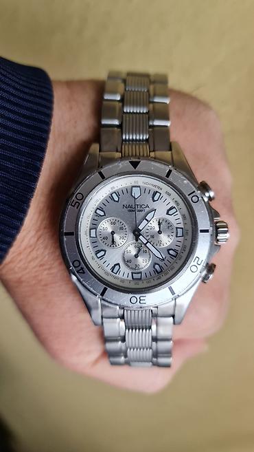 Ručni satovi: Nautica muški hronograf sat – nerđajući čelik - Kućište i narukvica — 2