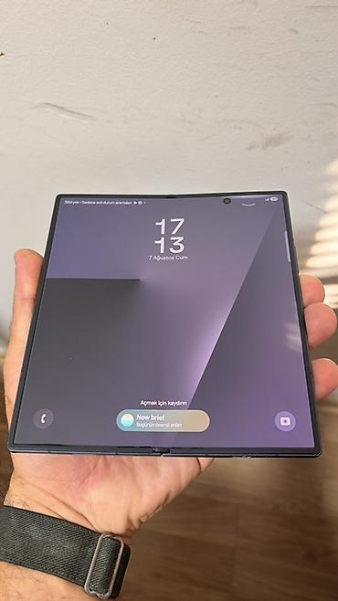 samsung fold 6: Samsung Galaxy Z Fold 7, rəng - Qara, İki sim kartlı, Simsiz şarj, Barmaq izi — 1