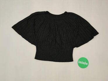 Bluzki: Bluza, XL (EU 42), wzór - Jednolity kolor, kolor - Czarny