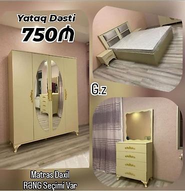 Yataq Dəsti – 750₼ Komplektə daxildir: - İri ölçülü şkaf: 3 qapılı lalafo.az -da Yataq Dəsti – 750₼ Komplektə daxildir: - İri ölçülü şkaf: 3 qapılı