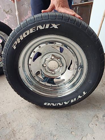 mator 80cc vəlo: Phoenix Tyranno təkər və disk dəsti - Dəst: 4 ədəd təkər + 4 ədəd — 3